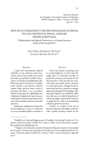 multiculturalidad y discrecionalidad judicial en una sentencia penal