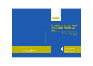 Normes de cotització i pensions públiques 2013 (col·lecció