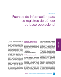 Fuentes de información para los registros de cáncer de base