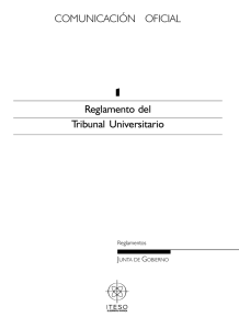 Reglamento del Tribunal Universitario