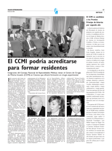 El CCMI podría acreditarse para formar residentes