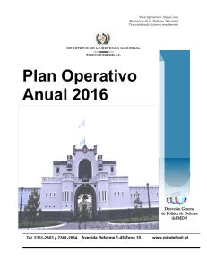 Plan Operativo Anual 2016