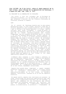 Llei 16/1990, de 13 de juliol, sobre el rgim especial de la Vall d`Aran