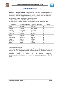 Combinar correspondencia