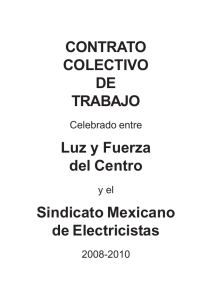 0580 LyF CCT indice - Sindicato Mexicano de Electricistas