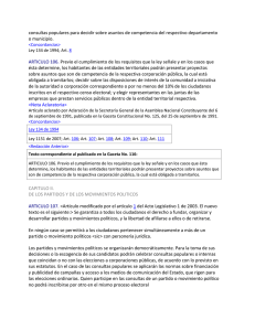 consultas populares para decidir sobre asuntos de competencia del