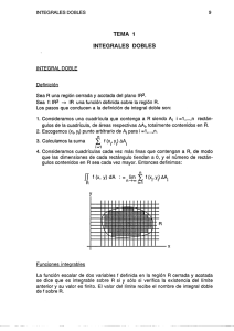 Tema 1: Integrales dobles