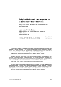 Religiosidad en el cine español en la década de los cincuenta. IN