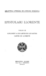 pdf Epistolari Llorente. Volum III. Suplement a les Cartes de