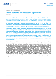 IPoM: persiste un obcecado optimismo