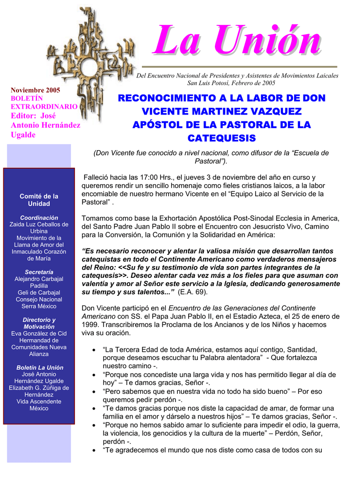 Reconocimiento A La Labor De Don Vicente Martinez