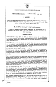Resolución 1895 de 2013 - Ministerio de Salud y Protección Social