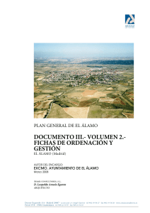DOCUMENTO III.- VOLUMEN 2.- FICHAS DE ORDENACIÓN Y