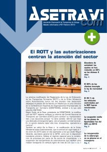 El ROTT y las autorizaciones centran la atención del sector