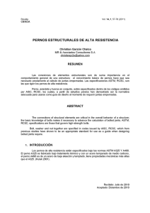 Page 1 Revista Vol. 14, 1,57-78 (2011) CIENCIA PERNOS