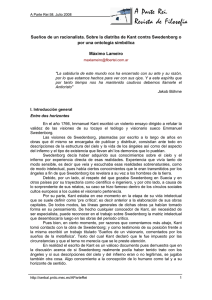 Sueños de un racionalista. Sobre la diatriba de Kant contra