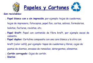 Papeles y Cartones - Municipalidad de Padre Las Casas