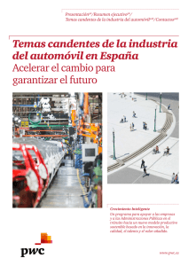 Temas candentes de la industria del automóvil en España