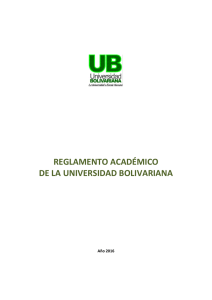 DECRETO DE RECTORIA - Universidad Bolivariana