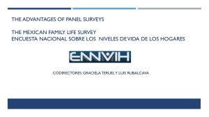 the advantages of panel surveys the mexican family life