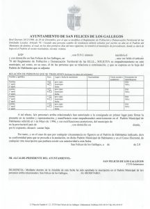 Solicitud Alta Padrón Habitantes - Ayuntamiento de San Felices de