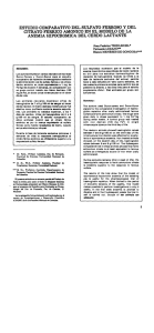 Estudio comparativo del sulfato ferroso y del citrato férrico amónico