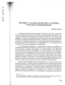 Keynes y la evolución de la teoría y política económicas