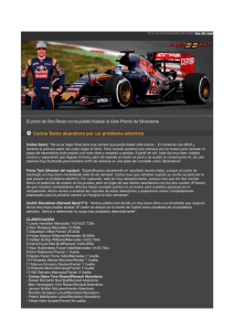 Carlos Sainz abandona por un problema eléctrico