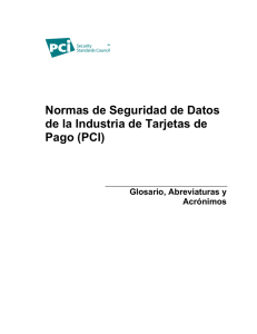 Normas de Seguridad de Datos de la Industria de Tarjetas de Pago