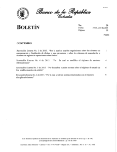 Boletín núm. 20 - Banco de la República