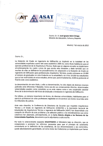 Escrito de firmas presentado en el Ministerio de Educación el 7 de