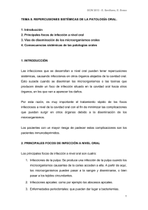 Tema 8. Repercusiones sistémicas de la patología oral