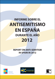 Informe sobre el Antisemitismo en España durante el año 2012