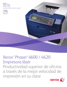 Xerox® Phaser® 4600 / 4620 Impresora láser Productividad