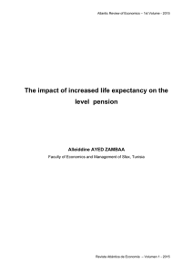 The impact of increased life expectancy on the level pension