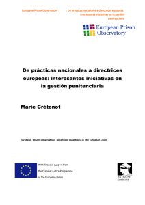 De prácticas nacionales a directrices europeas: interesantes