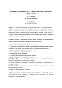 REGLAMENTO DE SEGURIDAD P&Uacute;BLICA, TRANSITO Y VIALIDAD