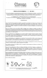&ldquo;Por la cual se designan el representante de la Alta Direcci&oacute;n, el