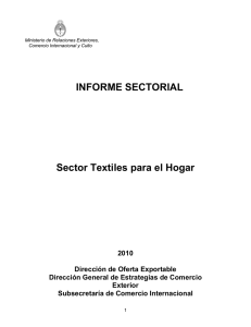 Sector Textiles para el Hogar