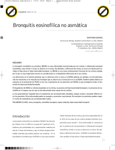 Bronquitis eosinofilica