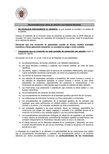 Recomendaciones antes de solicitar una Patente Nacional