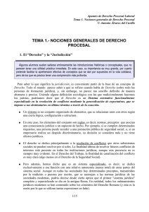 TEMA 1.- NOCIONES GENERALES DE DERECHO PROCESAL