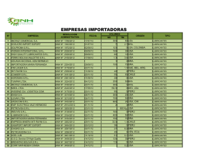 EMPRESAS IMPORTADORAS