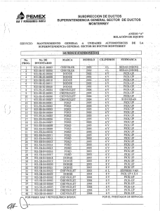 subdirección de ductos superintendencia general sector de ductos