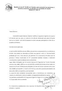 Modifica la ley N° 18.290, de Tránsito, para aumentar las sanciones