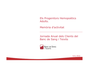 Jornada Anual dels Clients del Banc de Sang i Teixits Els
