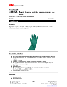 Guantes 3M ORGANIC – Guante de goma sintética en combinación