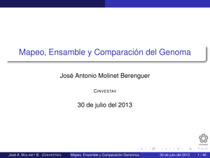 Mapeo, Ensamble y Comparación del Genoma
