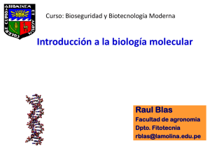 Introducción a la biología molecular