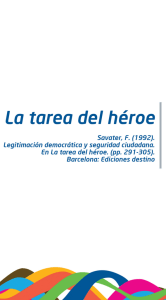 La tarea del héroe